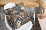 TROPICAL JUNGLE MIDNIGHT BLUE Accent Pillow By Marina Gutierrez