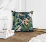 TROPICAL JUNGLE NAVY Accent Pillow By Marina Gutierrez