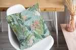 TROPICAL JUNGLE PASTEL BLUE Accent Pillow By Marina Gutierrez