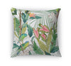 TROPICAL JUNGLE PASTEL Accent Pillow By Marina Gutierrez