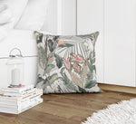 TROPICAL JUNGLE WHITE Accent Pillow By Marina Gutierrez