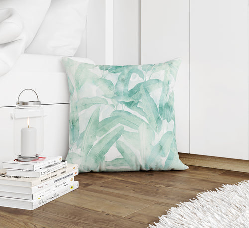 MUSA AQUA GREEN Accent Pillow By Marina Gutierrez