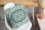 EMPIRE TURQUOISE Accent Pillow By Marina Gutierrez