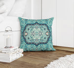 EMPIRE TEAL Accent Pillow By Marina Gutierrez