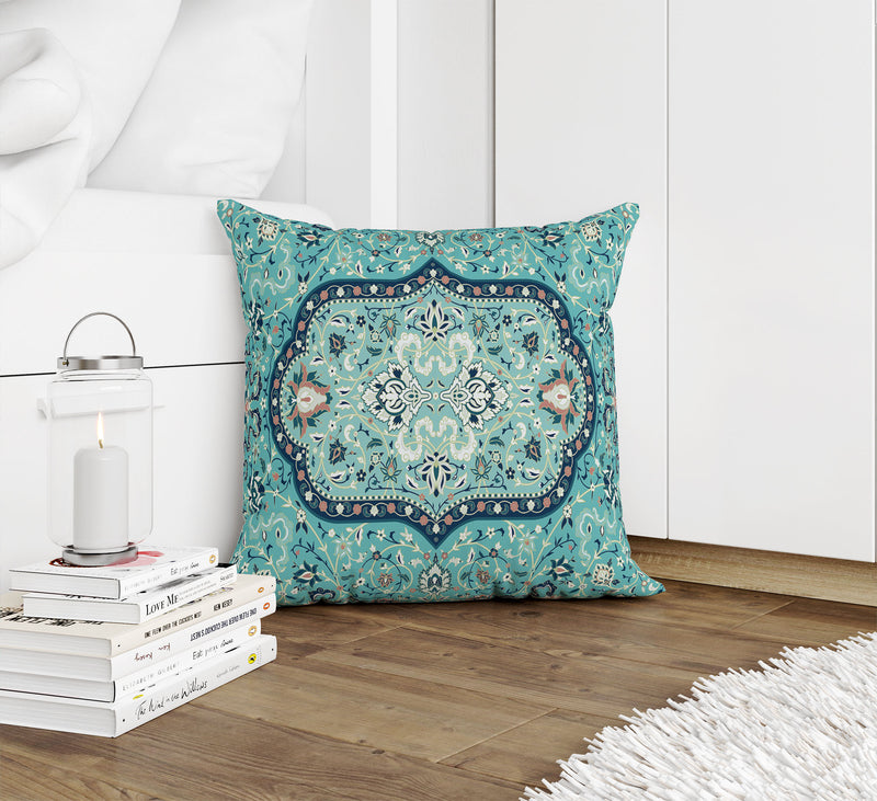 EMPIRE TEAL Accent Pillow By Marina Gutierrez