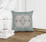 EMPIRE AQUA Accent Pillow By Marina Gutierrez