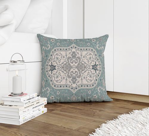 EMPIRE AQUA Accent Pillow By Marina Gutierrez