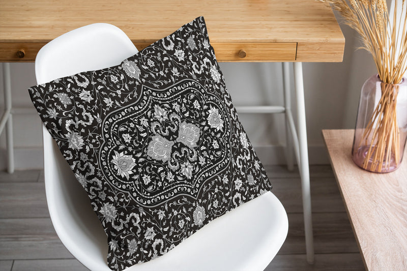 EMPIRE CHARCOAL Accent Pillow By Marina Gutierrez