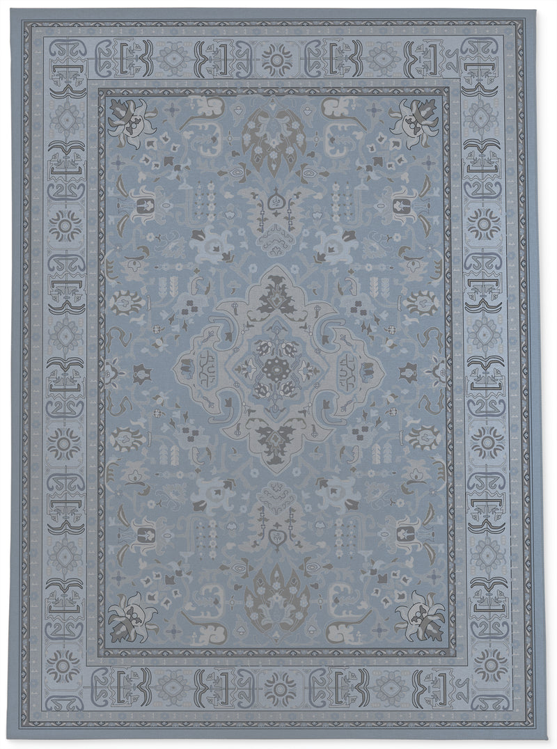 AGRA WINTER ROSE BLUE Area Rug By Kavka Designs