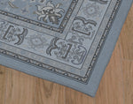 AGRA WINTER ROSE BLUE Area Rug By Kavka Designs