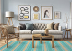 LAGUNA TURQUOISE Area Rug By Kavka Designs