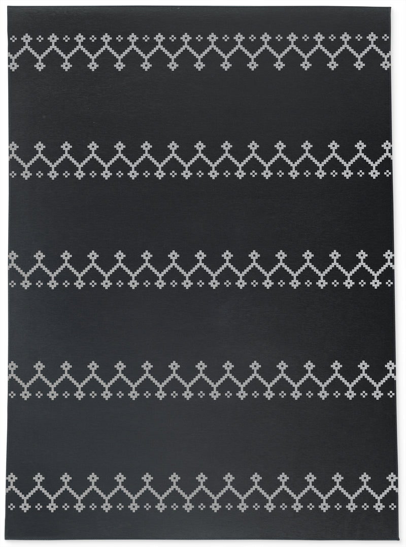 ZIPPER CHARCOAL Area Rug By Kavka Designs