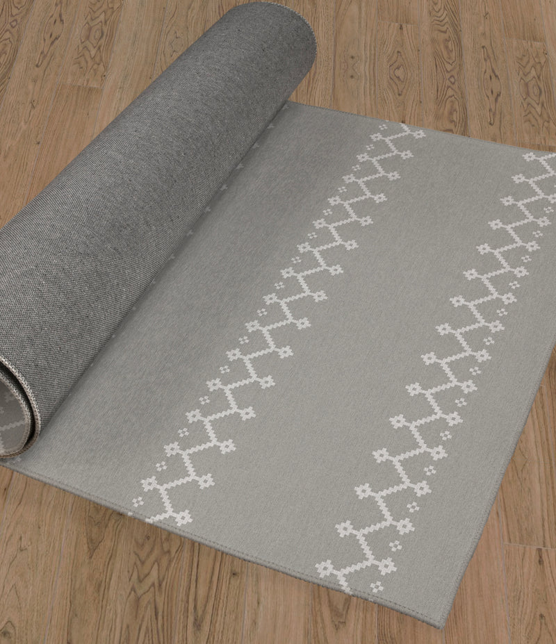 ZIPPER LIGHT GREY Area Rug By Kavka Designs