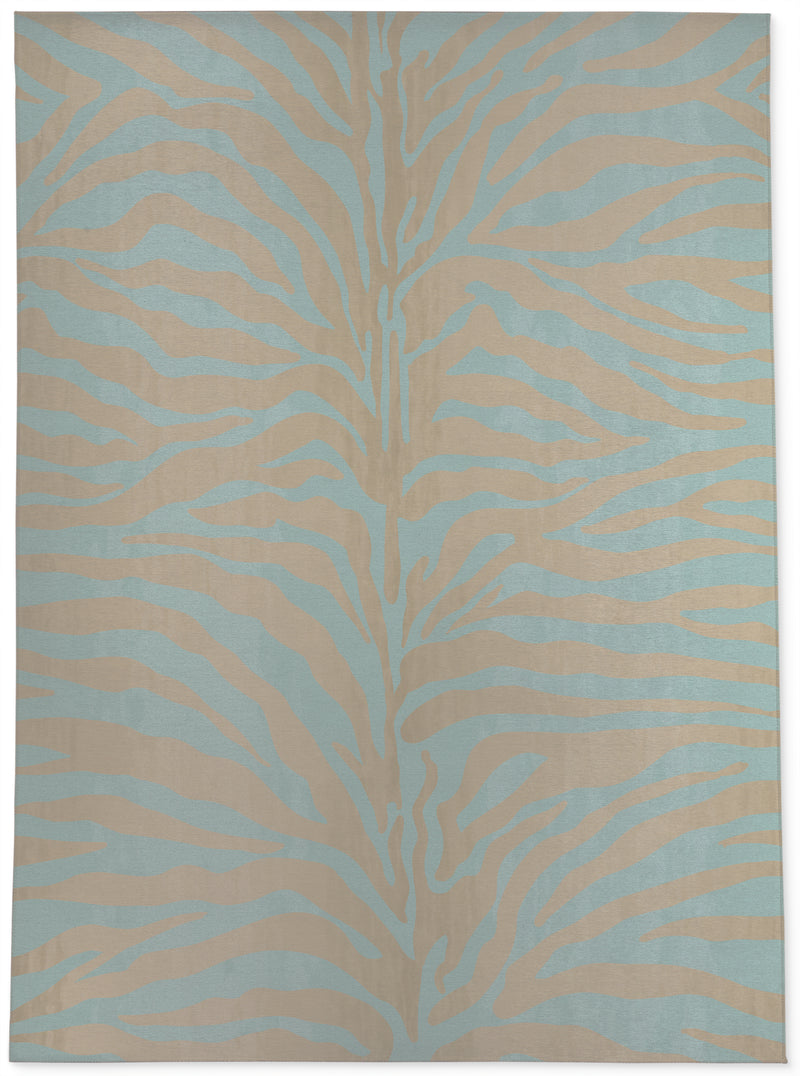 ZEBRA AQUA Area Rug By Kavka Designs