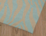 ZEBRA AQUA Area Rug By Kavka Designs