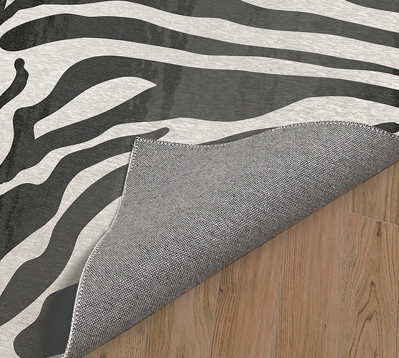 ZEBRA CHARCOAL Area Rug By Kavka Designs