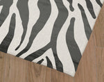 ZEBRA CHARCOAL Area Rug By Kavka Designs