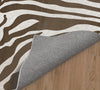 ZEBRA BROWN Area Rug By Kavka Designs