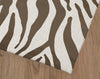 ZEBRA BROWN Area Rug By Kavka Designs