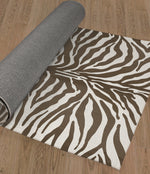 ZEBRA BROWN Area Rug By Kavka Designs