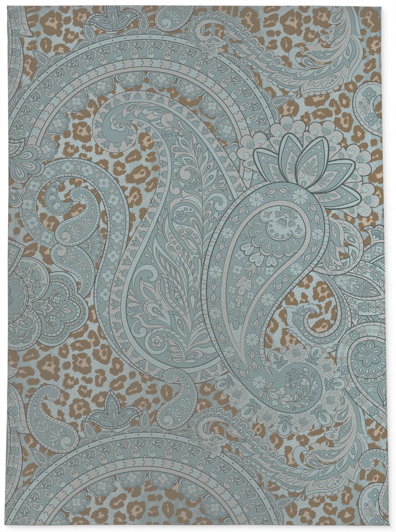 CHEETAH BLUE TAUPE Area Rug By Kavka Designs