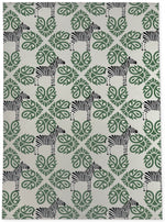 ZEBRA HERD GREEN Area Rug By Kavka Designs