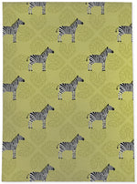 ZEBRA HERD LIME Area Rug By Kavka Designs