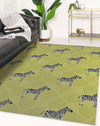 ZEBRA HERD LIME Area Rug By Kavka Designs