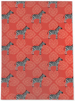 ZEBRA HERD MELON Area Rug By Kavka Designs