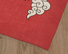 DRAGON ON RED Area Rug By Kavka Designs