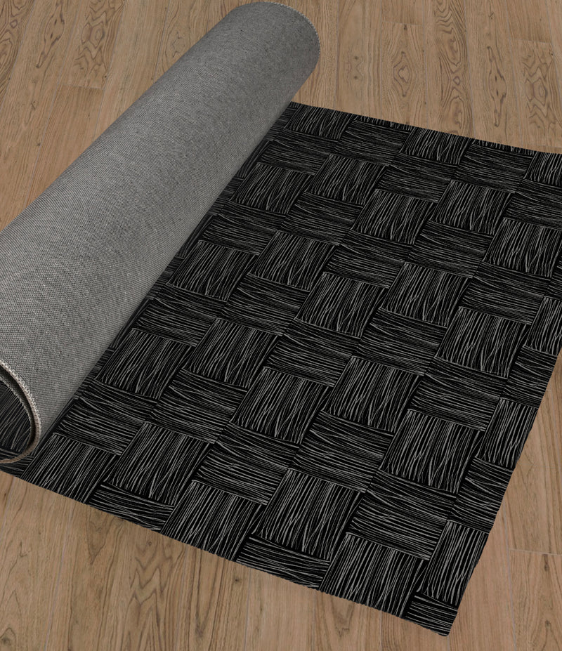 WOVEN CHARCOAL Area Rug By Kavka Designs