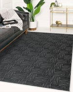 WOVEN CHARCOAL Area Rug By Kavka Designs