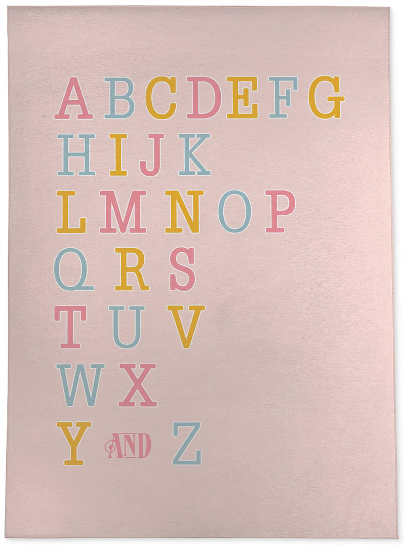 ALPHABET PINK Area Rug By Kavka Designs