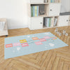 HOPSCOTCH PATTERN BLUE Area Rug By Kavka Designs