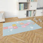 HOPSCOTCH PATTERN BLUE Area Rug By Kavka Designs