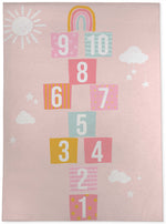 HOPSCOTCH PATTERN PINK Area Rug By Kavka Designs