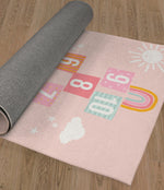 HOPSCOTCH PATTERN PINK Area Rug By Kavka Designs