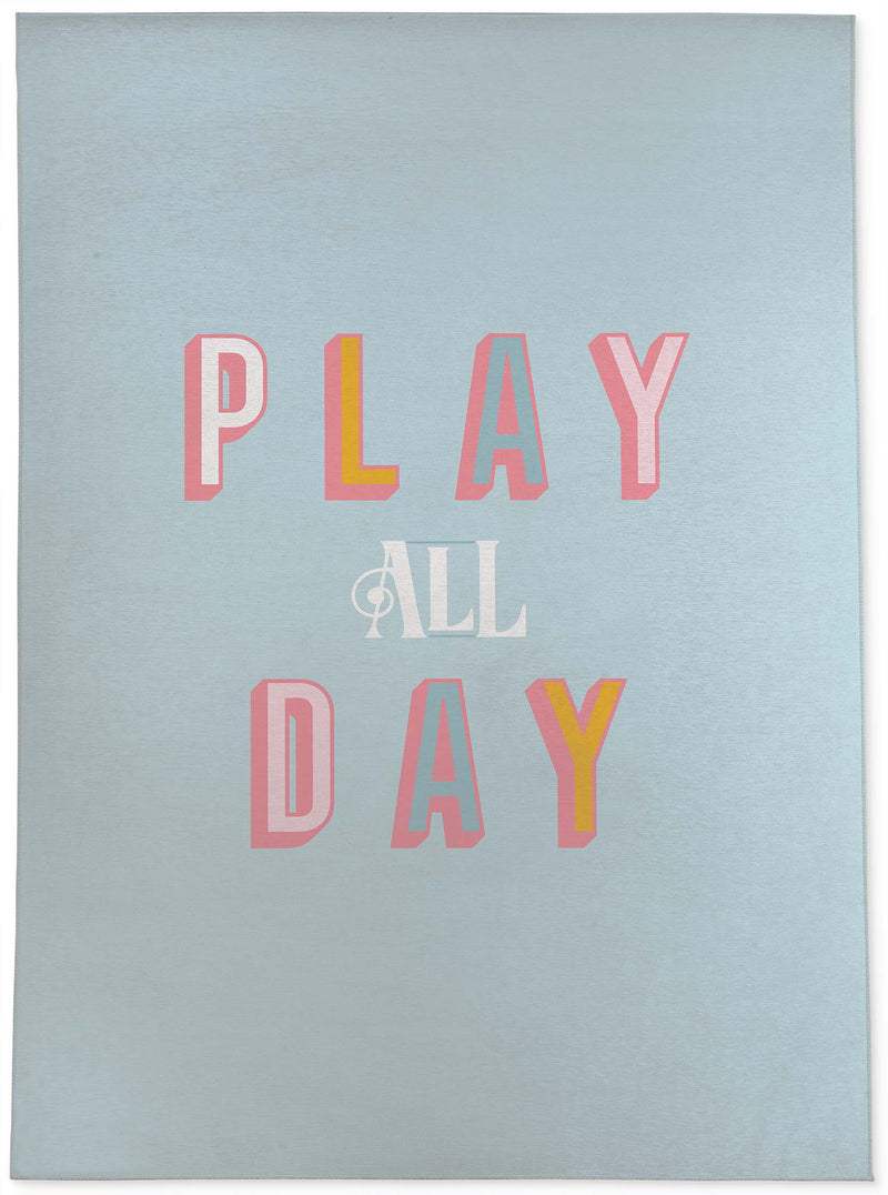 PLAY ALL DAY BLUE Area Rug By Kavka Designs