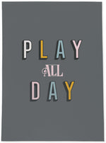 PLAY ALL DAY CHARCOAL Area Rug By Kavka Designs