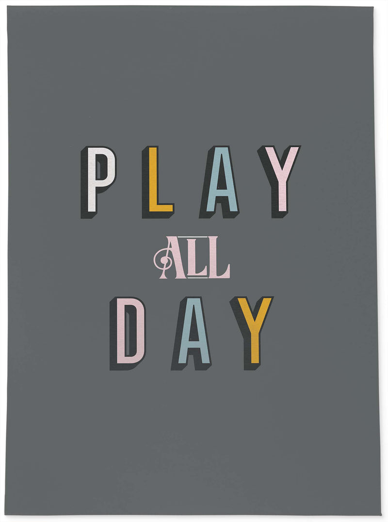 PLAY ALL DAY CHARCOAL Area Rug By Kavka Designs