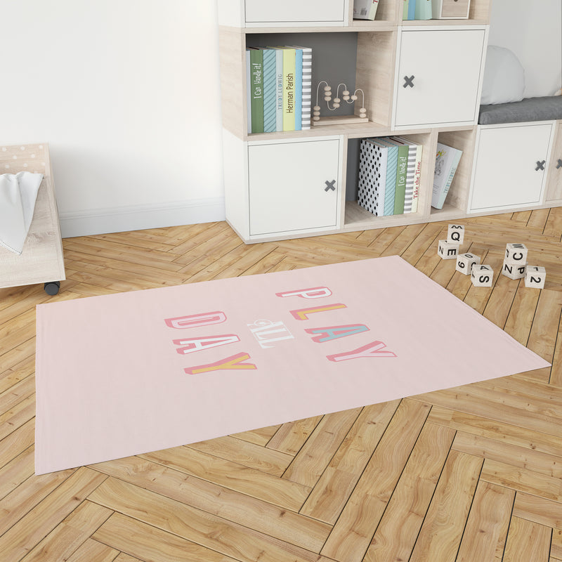 PLAY ALL DAY PINK Area Rug By Kavka Designs