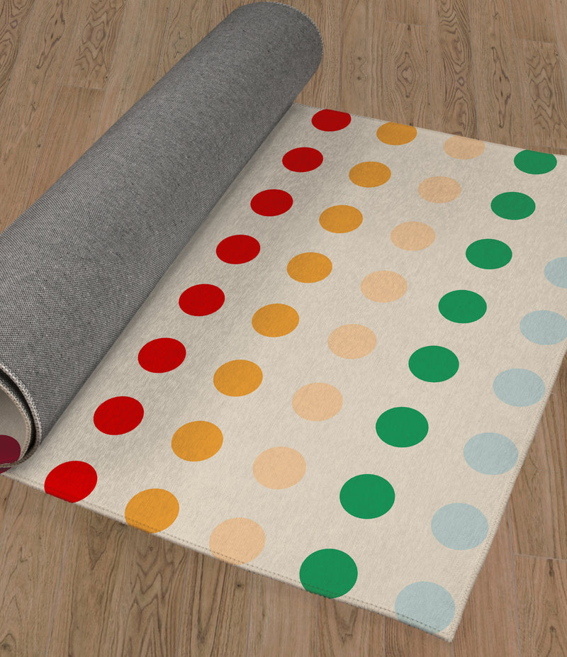 RAINBOW DOTS Area Rug By Kavka Designs