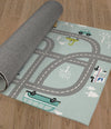 ROAD TRIP BLUE Area Rug By Kavka Designs