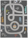 ROAD TRIP CHARCOAL Area Rug By Kavka Designs