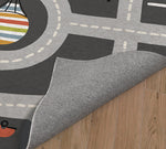 ROAD TRIP CHARCOAL Area Rug By Kavka Designs