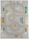 ROAD TRIP LIGHT GREY Area Rug By Kavka Designs