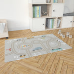 ROAD TRIP LIGHT GREY Area Rug By Kavka Designs