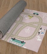 ROAD TRIP PINK Area Rug By Kavka Designs