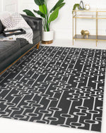 ABACUS CHARCOAL Area Rug By Kavka Designs