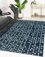 ABACUS NAVY Area Rug By Kavka Designs